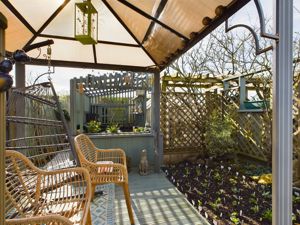 Garden seating area- click for photo gallery